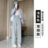 Women's High Waist Waffle Knit Wide Leg Sweatpants Drawstring Elastic Waist Casual Loose Lounge Pants