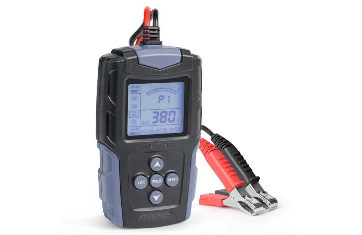 

Car Checker Tester Diagnostic Tester with LCD Digital Display for Lead Acid Batteries 12V/24V (AGM, Gel, EFB, etc.)