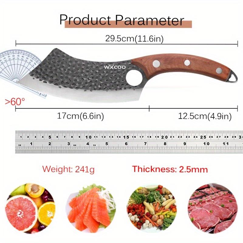 Stainless Steel Chef Knife Utility Knife Professional Vegetable Meat Cleaver Butcher Knife Fruit Knife Fish Knife Boning Knife w/Sheath Kitchen Tool