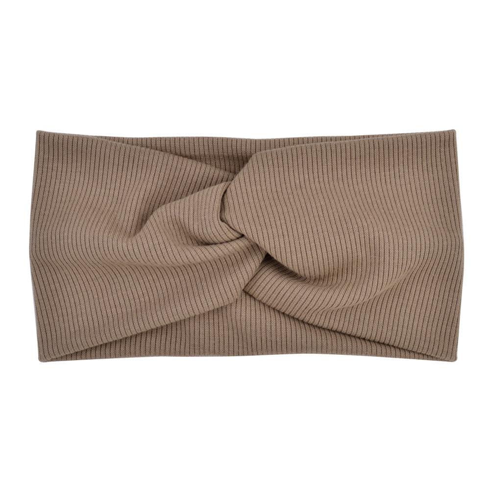 Large Size Baby Headband Girls Yoga Sport Kids Children Adult Women Bandage Solid Twisted Knotted Soft Hair Accessories Turban