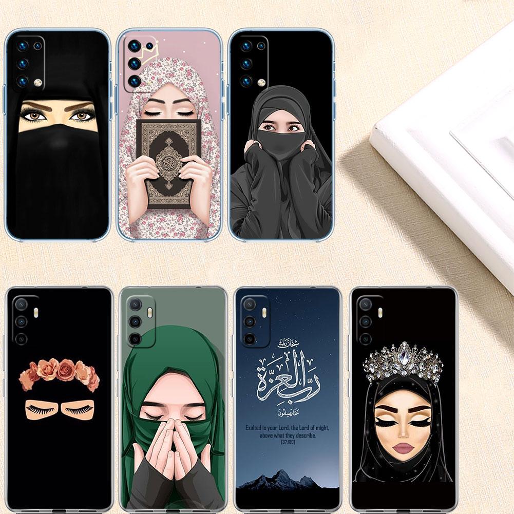 Islamic Muslim Girls Hijab Phone Case for Motorola Moto G40 G04 G05 One Ace Action  Fusion + Plus Hyper Macro Vision Zoom