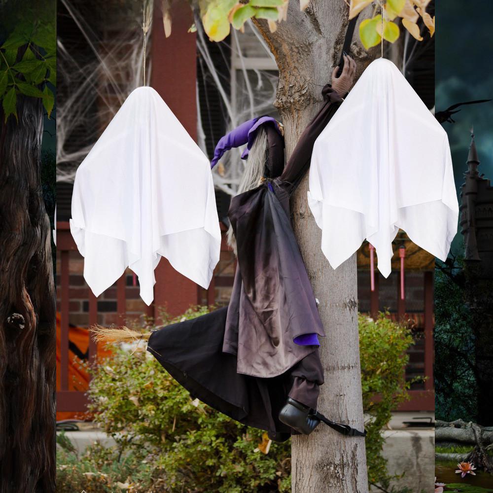 Fabric Creative Ghost Hanging Ornaments For Halloween Haunted House Party Decoration