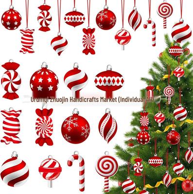 DIY Weihnachtsbaumschmuck Zuckerstange & Lutscher Dekorationen