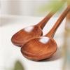 Japanese Style Wooden Soup Spoon With Long Handle Kitchen Utensil Practical Tableware For Home Dining Outdoor Use