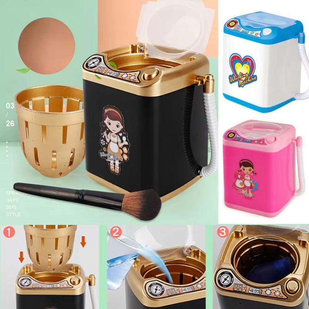 Simulated Mini Electric Washing Machine with Light Electric Dehydration Washer Boy Girl