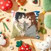 H-Horimiya Anime Cushion Cover Plush Fabric Soft Double-Sided Printed Sofa Warm Winter Home Gift Pillow Cover