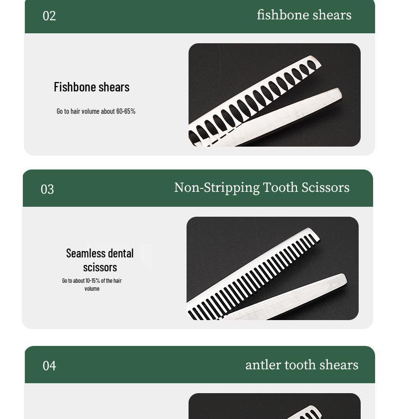 Household Hairdressing Scissors Set - Hair Cutting, Thinning, Serrated, Bangs Trimmer, Self-Cutting Tool for Choppy Hair
