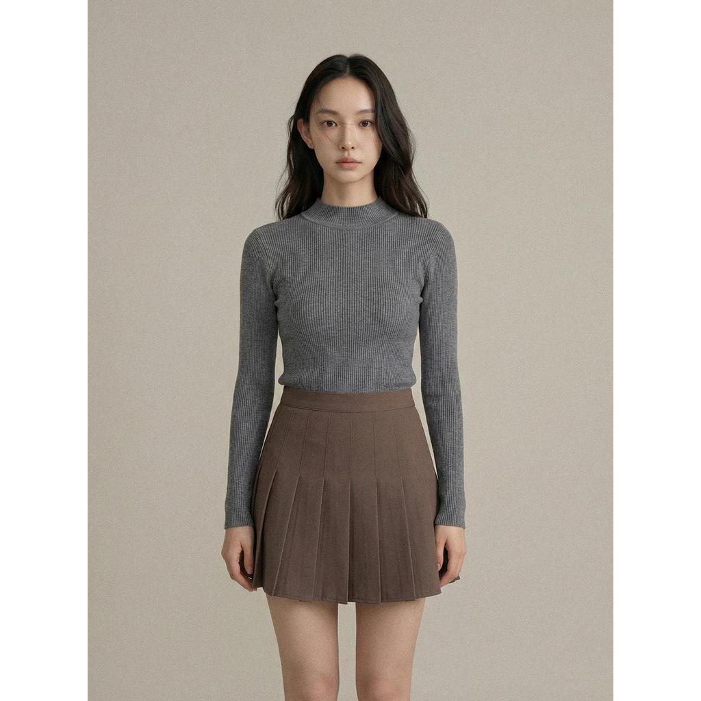 Ge Ming Winter High Waist Pleated Skirt - College Style Korean Short Skirt for Women