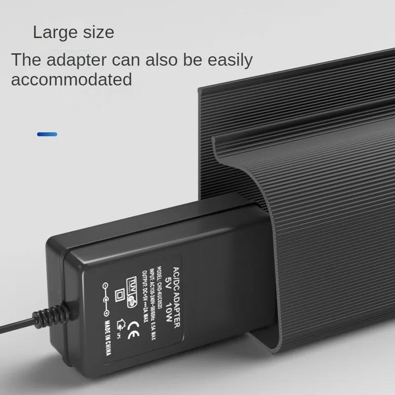 Cable Management Under Desk Channel Cable Raceway, Cord Hider Desk Cable Tray, No Drilling Under Desk Management Tray