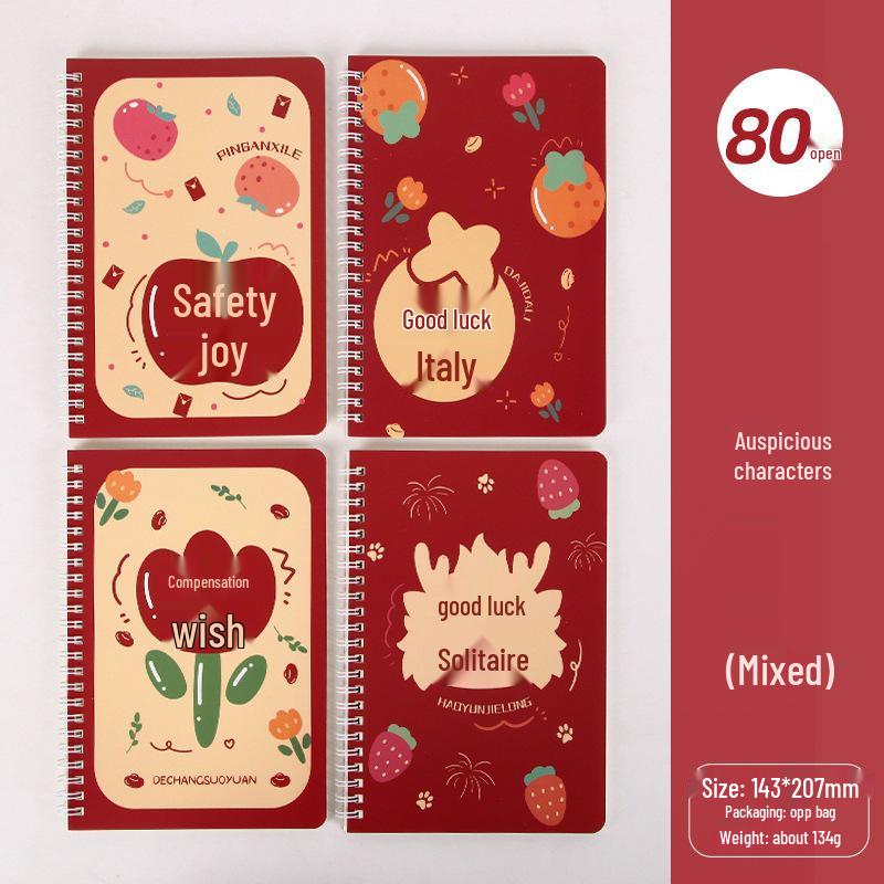 Creative Cute Cartoon A5 Loose-leaf Student Lined Notebook