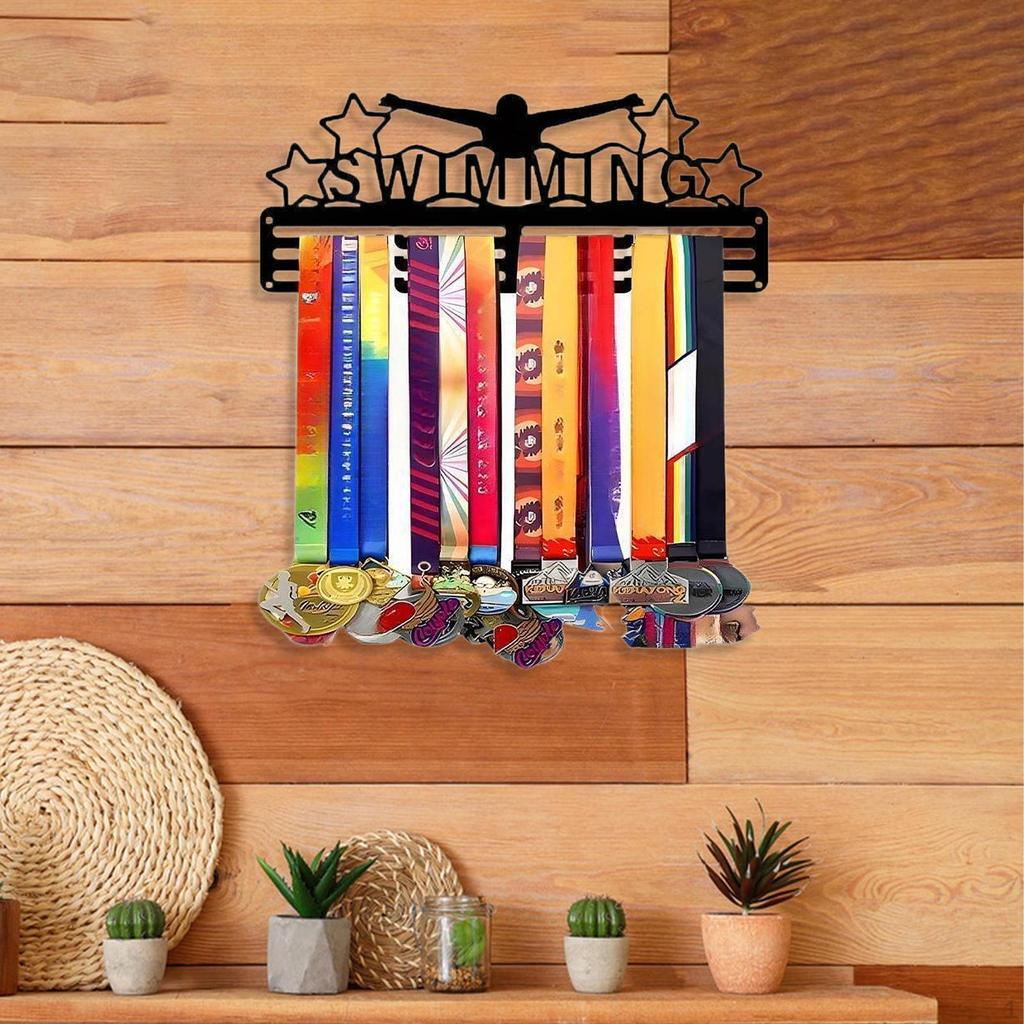 Cheer Holder Medal Hanger Sturdy Iron Award Tape Organizer of The Deportivo Share