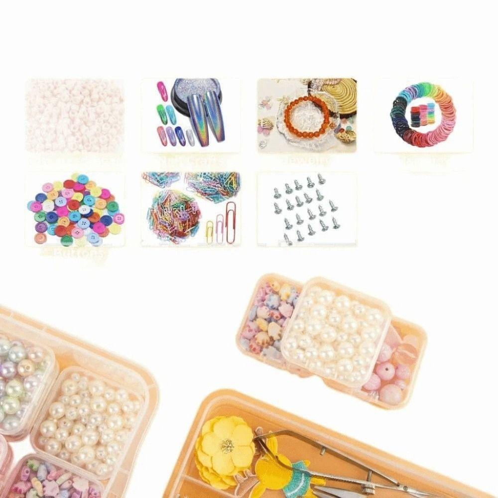 Clip Closure Fuse Beads Organizer Large Capacity Craft Storage Tool Box DIY