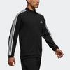 Adidas Sports Knit Stand Collar Jacket Men Jackets Black DU6783