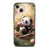 Cartoon Lovely Panda Phone Case for iPhone 16 15 14 13 12 Pro Max 11 Pro Max 7 8 Plus XS XR Shockproof Soft Shell Capas