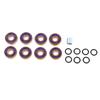 Longboard Bearings High Strength Titanium Low Friction Removable Rubber Pro Skateboard Parts for Scooter