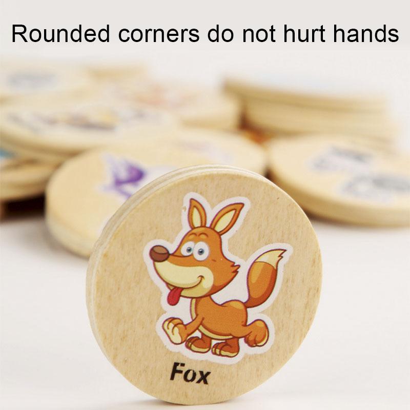 Find The Same Pattern Puzzle Game Baby Wooden Educational Toys for Children Kids Cartoon Memory Chess Logic Thinking Training