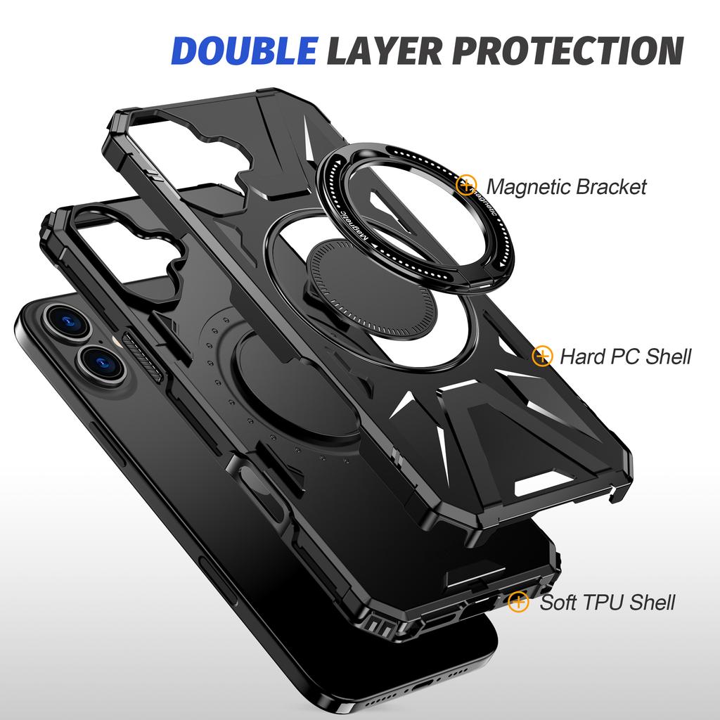 Magnetische Handyhülle für iPhone 17 Pro Max Air 16 15 14 Plus Iphone17 12 13 Pro Iphone16 Ständer Halter Schutzhüllen
