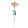 Long Stem Dipped 24k Gold Rose in Gift Box with Stand (White pink Rose with Stand)