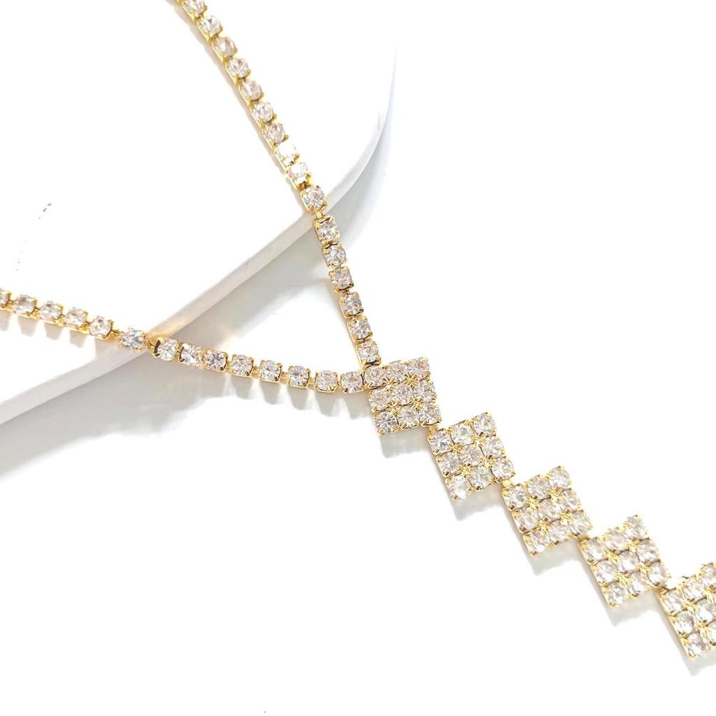 Sexy Rhinestone Bikini Body Chain - European & American Nightclub Style