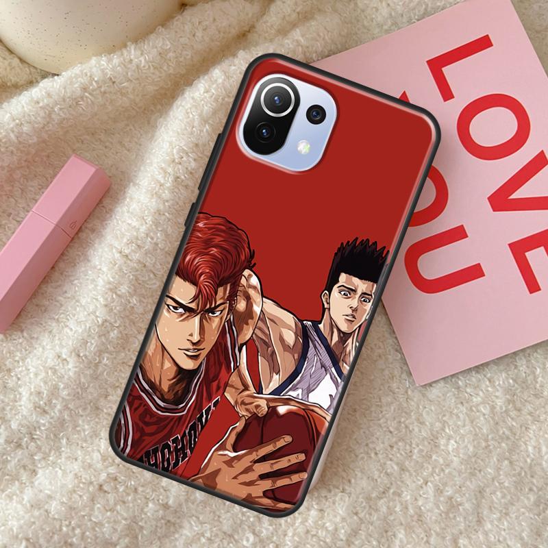 Anime Slam Dunk Back Case For POCO X4 Pro F1 F2 F3 X3 GT M3 M4 X3 Pro Cover For Xiaomi 11T 12 Pro 11 Lite