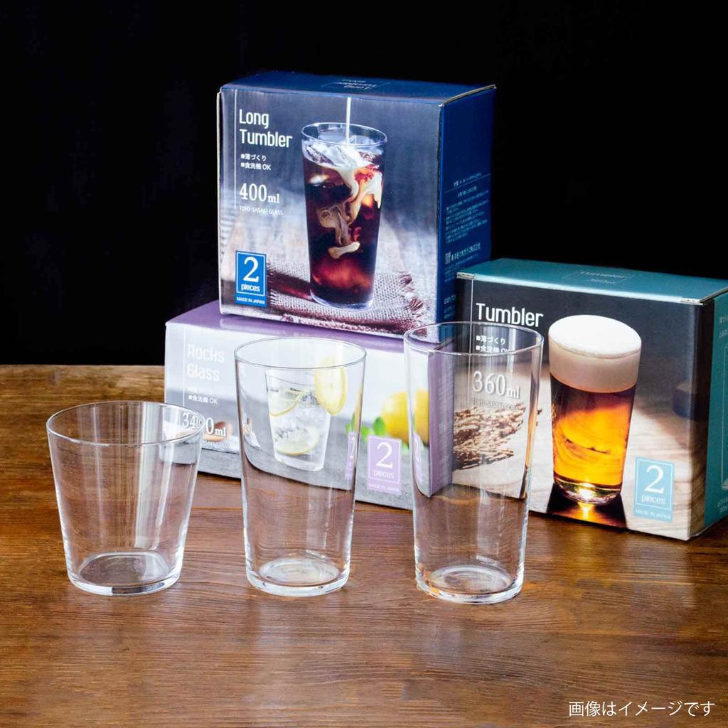 Toyo Sasaki Glass Tumbler Glass Thin Glass Set Tumbler Set 360ml Set of 24 Made in Japan Dishwasher Safe Pair Glass Cup Beer Glass Highball Glass Sour