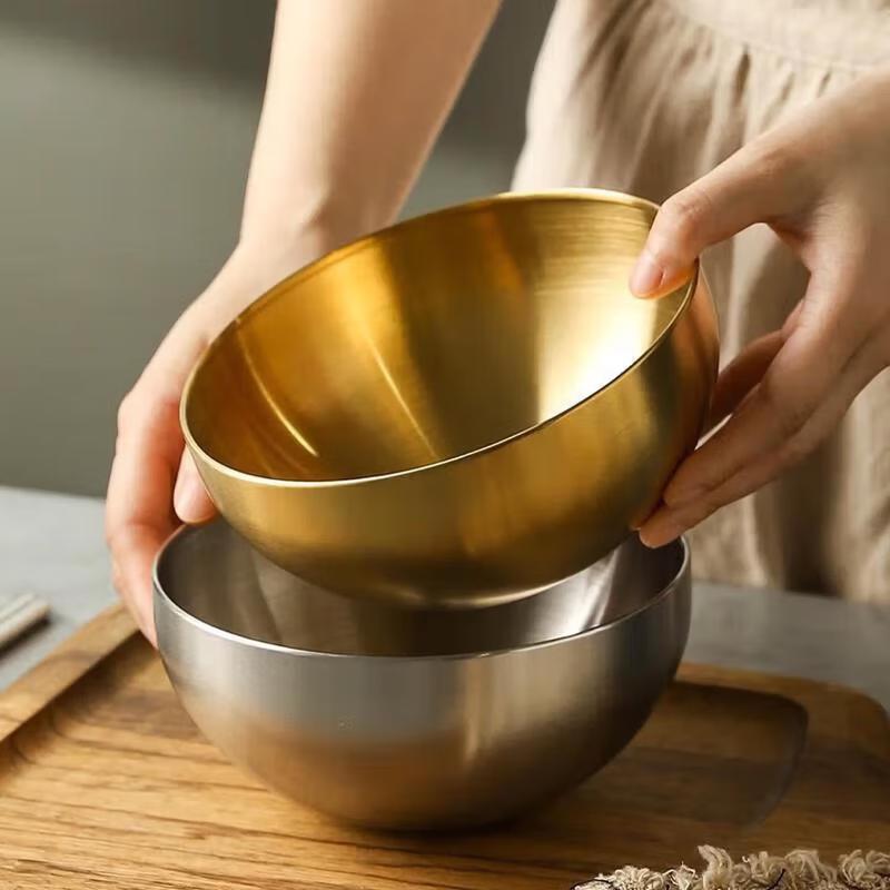 Korean Style Stainless Steel Noodle Bowls