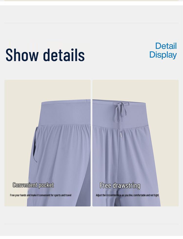 Lulu Women's Quick-Dry Loose Fit Drawstring Yoga Pants