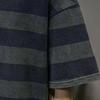 2026 New Summer Men's Round Neck Short-sleeved Korean Style Youth Trend Striped Fashion Casual Cotton Loose T-shirt Large Size