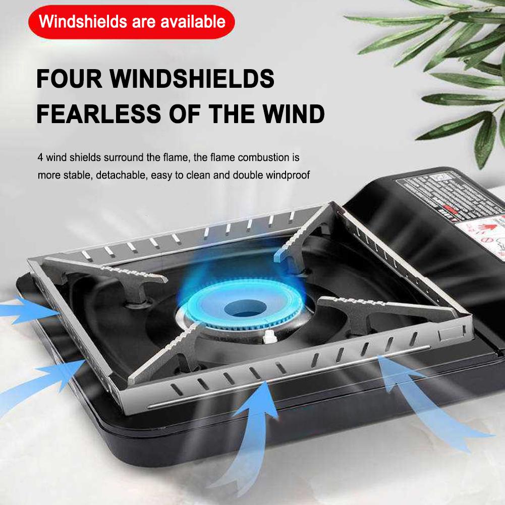 Camping Stove Windscreen Detachable Furnace Stove Wind Shelter Stainless Steel Outdoor Wind Blocker Portable for BBQ Stove