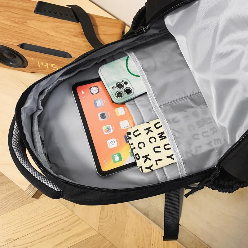 Schoolbag Fashion New Manufacturer Wholesale Student Backpack Large Capacity Alphabet Men's and Women's Outdoor Leisure Ins Travel Backpack