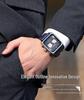 MEGIR Men's Leather Square Chronograph Quartz Watch