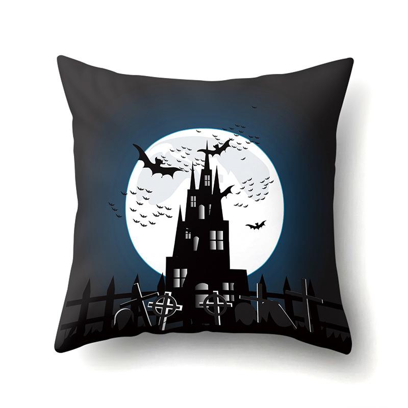 Halloween Pillow Cover Car Waist Pillow Pumpkin Sofa Cushion Cover Office Home Living Room Pillow Cover Premium