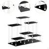 Acrylic Display Riser Stand Showcase Fixtures Elevated Rack Business Living
