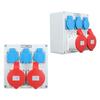 Outdoor Waterproof Socket Electrical Socket Box 16A 250V EU Outlet 32A 5 Pin CEE Outlet IP44 Waterproof Receptacle Box
