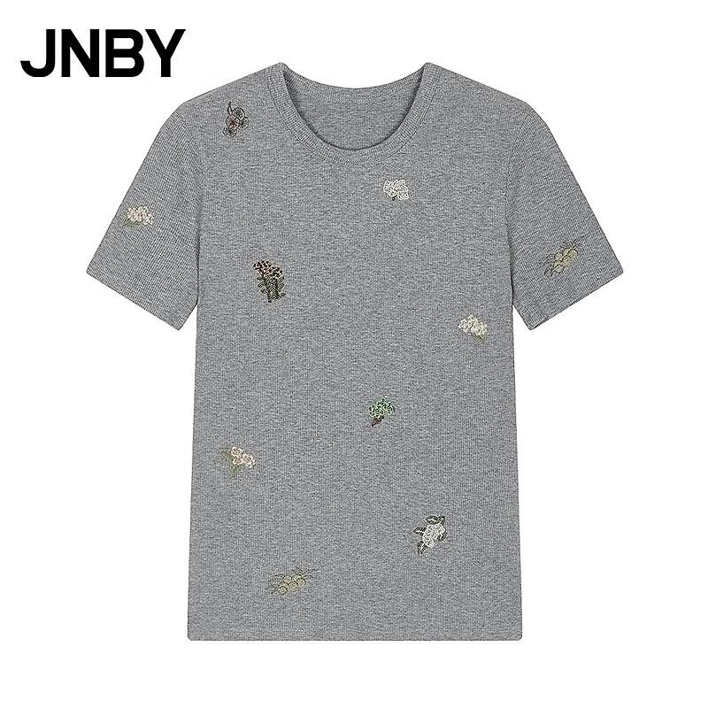 JNBY Slim Fit Round Neck Short Sleeve T-Shirt 15130₽