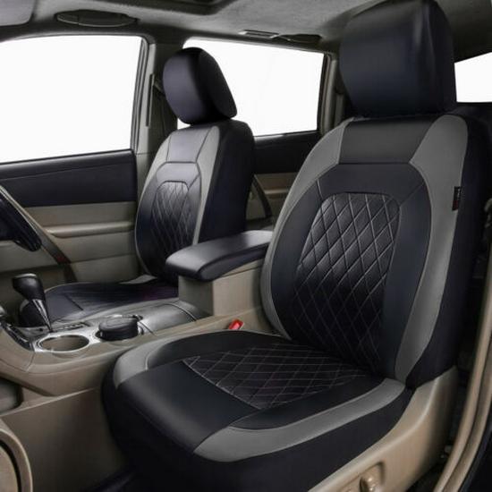 Diamond Quilted Car Seat Cover - PU Leather & PVC for Export To Europe & America