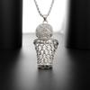 Basketball Net Frame Pendant Necklace Fashion Sports Niche Trend Necklace Jewelry