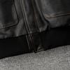 Black Brown Genuine Cow A2 Leather Jacket Men Real Cowhide Pilot Coat Air Force Flight Suits Spring Autumn