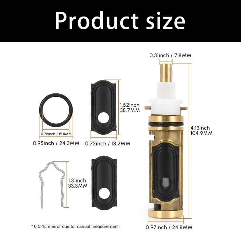 Single Handle Shower Faucet Repair Part 1222HD with Seals for Posi-Temp Tub and Shower Faucet Systems, Metal Body Replacement Kit for Home Service