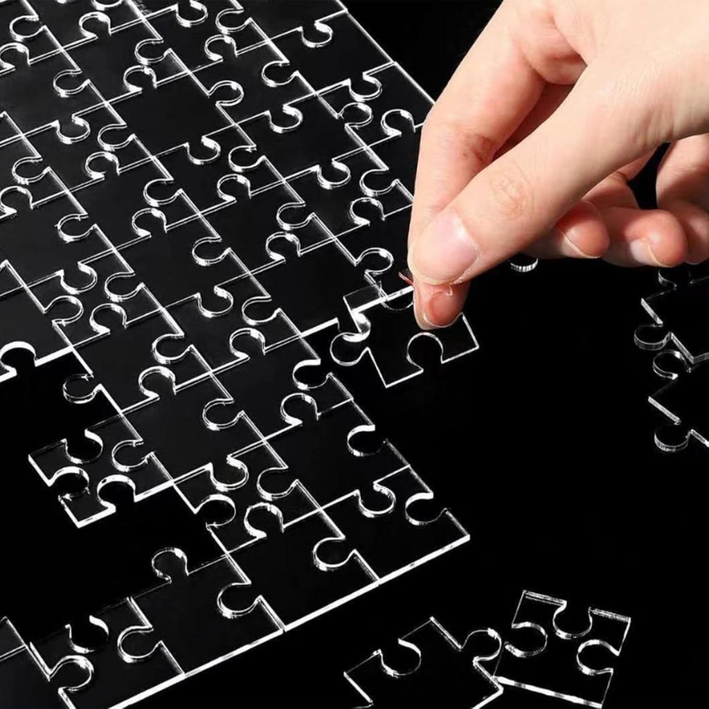 Difficult Puzzle Transparent Jigsaw Brain, Teaser Adults Teens, Impossible Puzzles Challenge for Teachers, Family, Game Night,198 Piece
