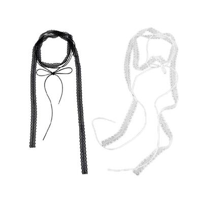 Teen Girl Scarf Lace Clavicle Chain Hollowed Out Lightweight Collar for Banquets