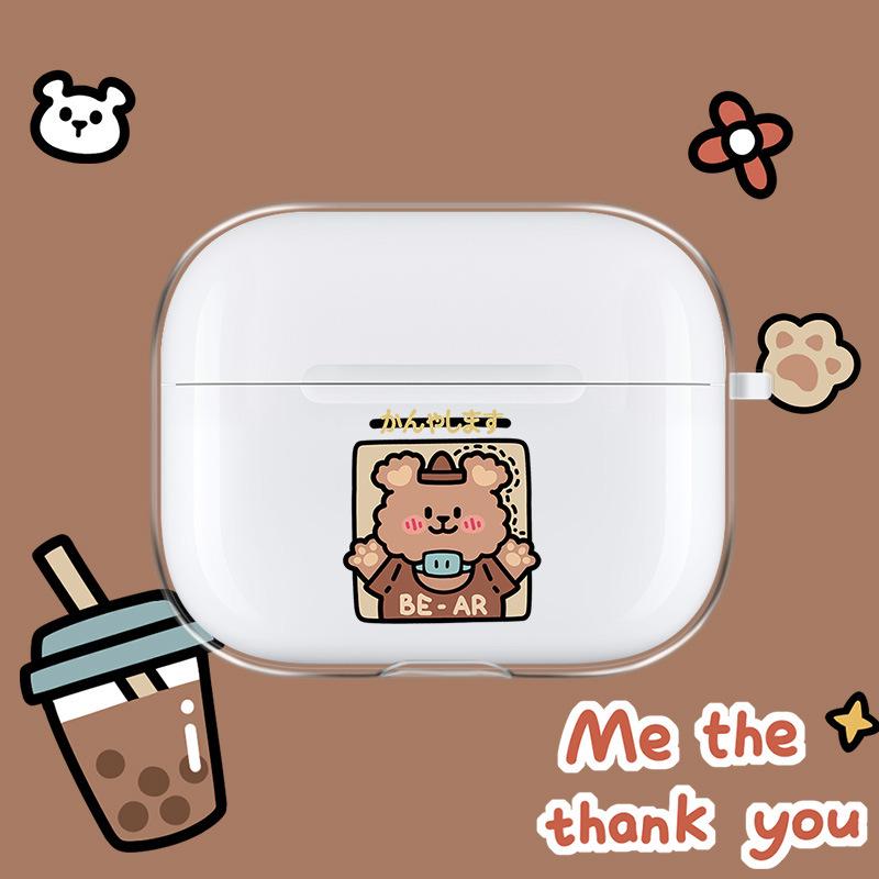 

AirPods Pro Cartoon Transparent TPU Protective Case for 2nd/3rd Gen AirPods 1st/2nd Gen
