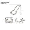 3pcs Set Trendy Personality Micro-inlay Zircon Geometry C Shape  Fake Piercing Clip Earrings for Women No Ear Holes Jewelry Sets