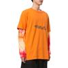 Off-White SS22 Geometric Arrow Logo Print Short Sleeve T-Shirt Men Tops Orange OMAA027R201850101910