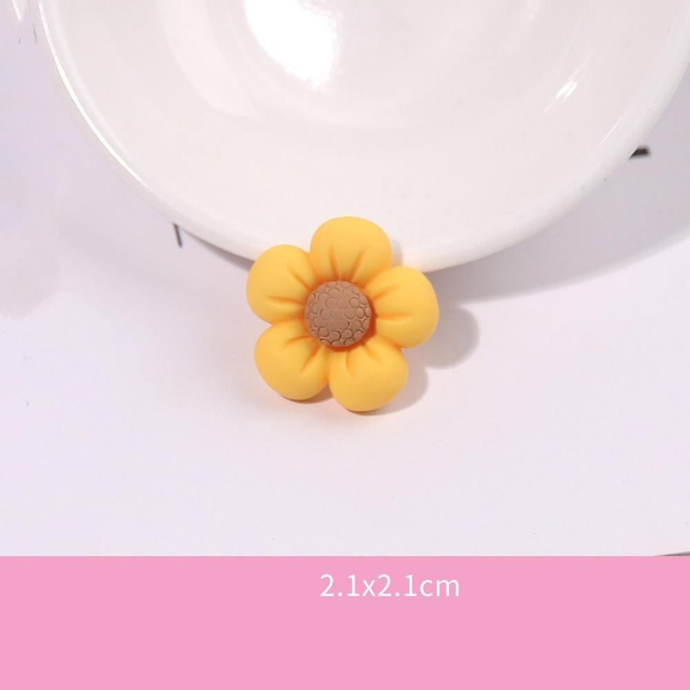 10Pcs Frosted Resin Accessories Simulate Cartoon Cream Glue Rainbow Cloud Phone Case Accessories Popular Diy Trinkets Luck Bag