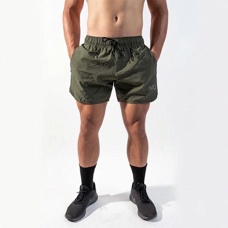 Summer Thin Sports Fitness Shorts Men's Quick-drying Loose Breathable Running Shorts Fashion Casual Large Size Quarter Pants