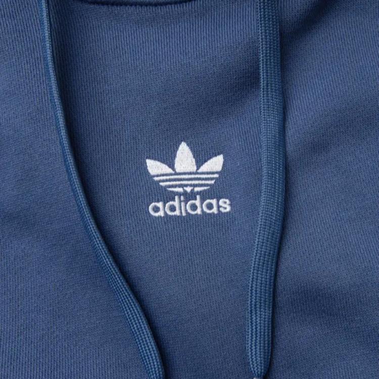 Adidas Originals Rekive Logo Potisk Pruhovaná Ležérní Mikina s Kapucí Pánské Mikiny Modrá HK7311