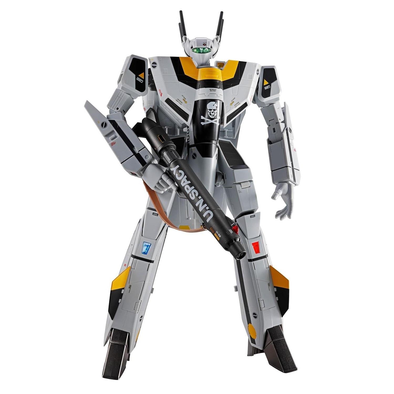 

TAMASHII NATIONS DX Chogokin Super Dimension Fortress Macross VF-1S Valkyrie Roy Focker Special Revival Version Approximately 280mm ABS Diecast PVC