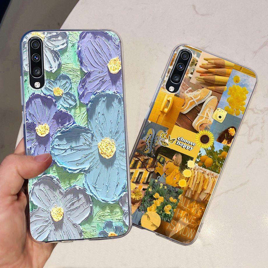 For Galaxy A50 A50s A30s Samsung Phone Case Back Cover For Fundas Samsung A50s A 50 A505F Coque Bumper Soft Clear TPU Silicone