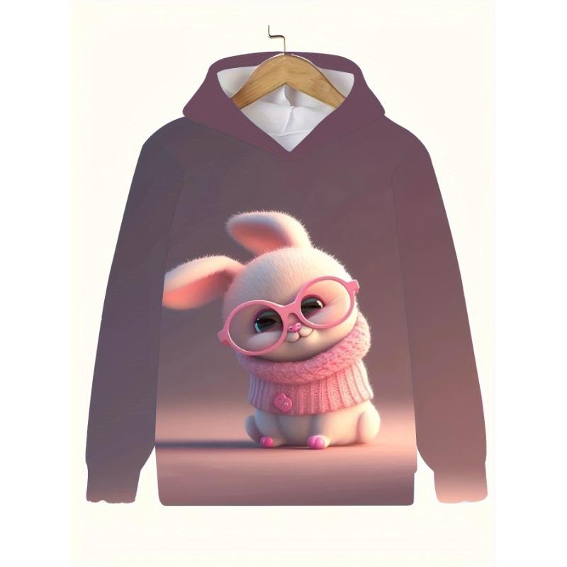 

Детская одежда Толстовки с капюшоном для девочек с длинным рукавом 3D милые животные принт детская одежда весна-осень повседневная кавайная одежда для девочек на открытом воздухе топы 160